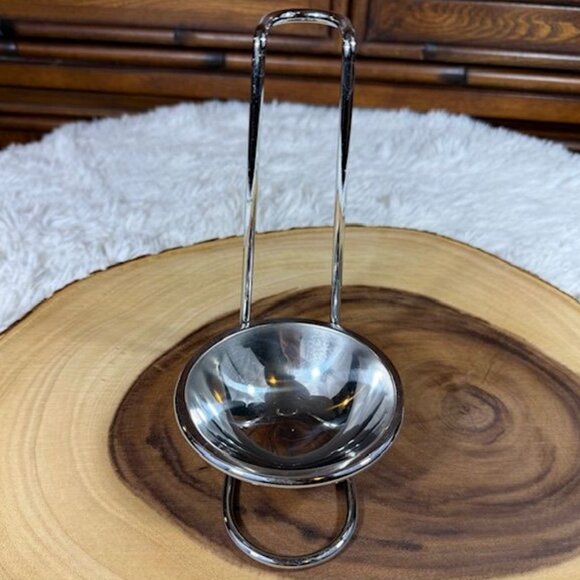 Vintage 3pc Stainless Steel Spoon Rest and Ladle Set - Picture 3 of 12